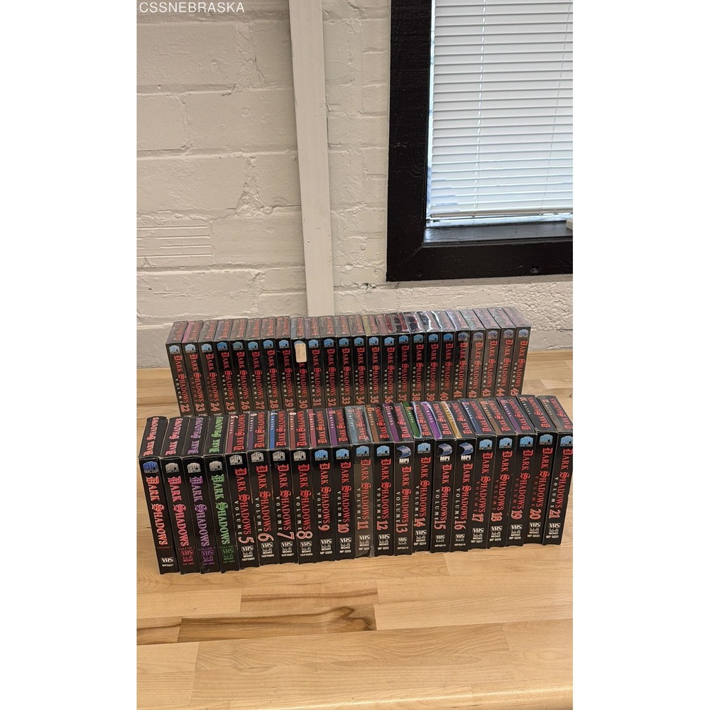 Vintage Dark Shadows VHS Lot 45 Tapes Volumes 1-45 MPI Home Video Horror